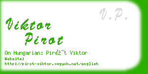 viktor pirot business card